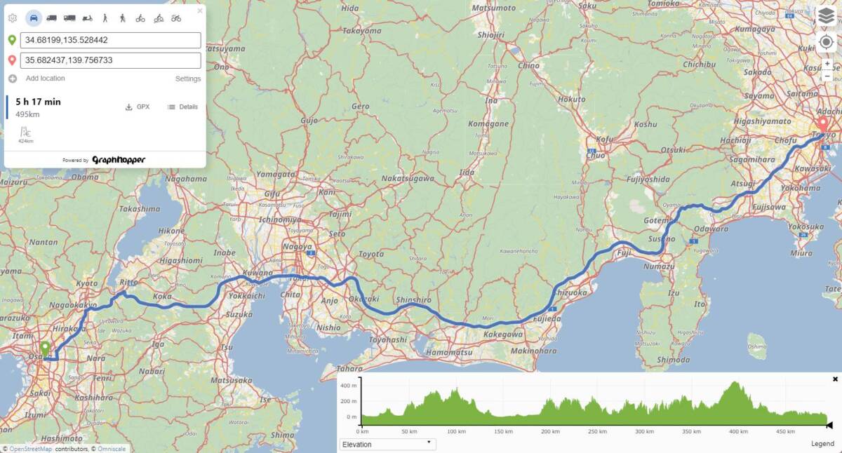 ビジネスやドライブに便利!! 複数地点もルート検索可能な使いやすいWebサービス 『GraphHopper Maps』