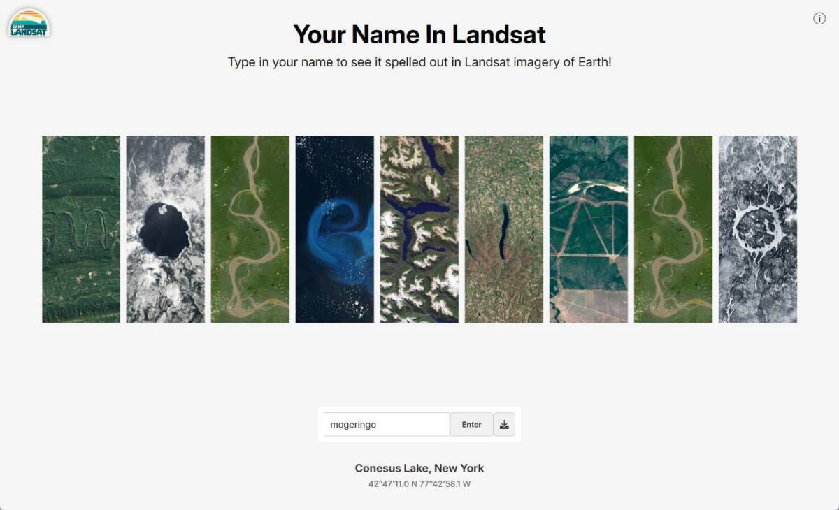 自分の名前を衛星写真で見つけてくれる面白いWebサービス 『Your Name in Landsat』