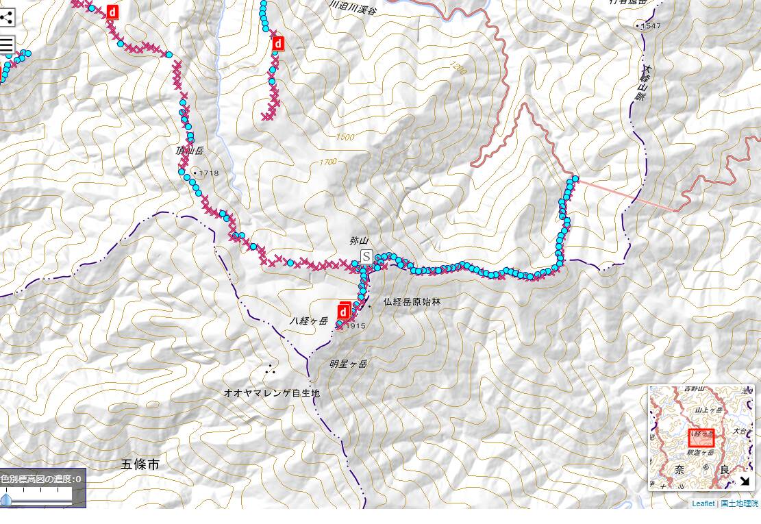 登山道の電波状況をマッピングしたWebサービス 『山の電波地図』