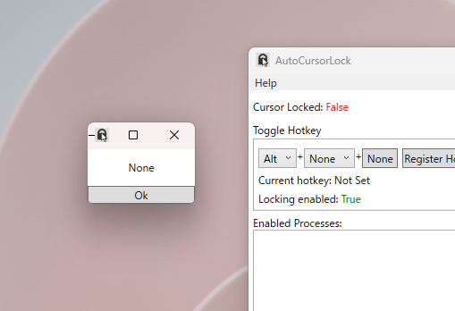 指定したアプリからマウス移動を禁止できるソフト 『AutoCursorLock』