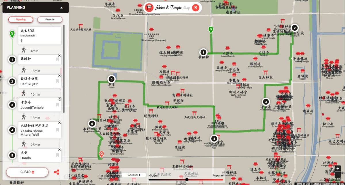 全国のお寺・神社をマップ化した旅行観光に便利なWebサービス 『Shrine & Temple Map』