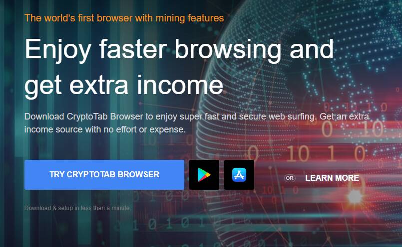 BitCoinをマイニングしながら稼げるChromeベースのWebブラウザ 『CryptoTab』