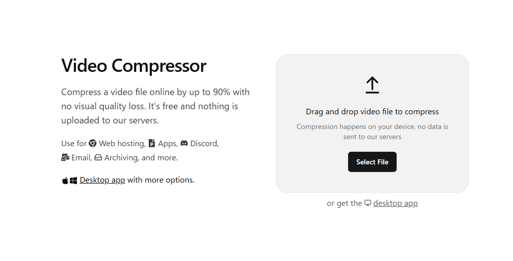 最大90%も動画ファイルを品質を落とさず圧縮可能なWebサービス 『Video Compressor』