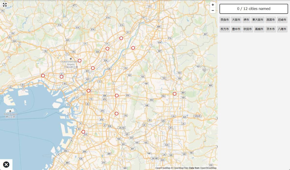 どこでも地図クイズになる地理を試されるWebゲーム 『Map Memory』