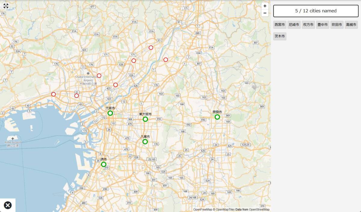 どこでも地図クイズになる地理を試されるWebゲーム 『Map Memory』