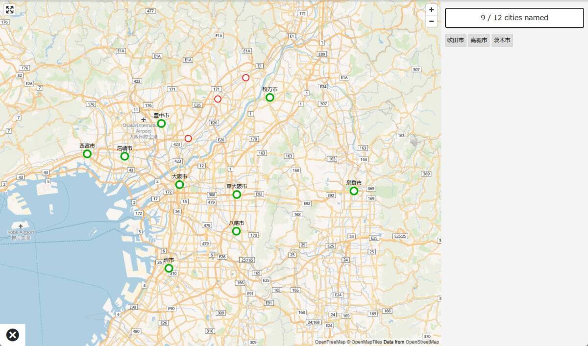 どこでも地図クイズになる地理を試されるWebゲーム 『Map Memory』