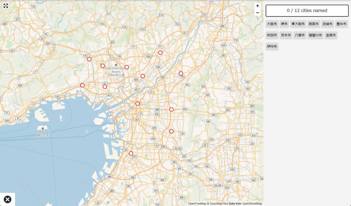 どこでも地図クイズになる地理を試されるWebゲーム 『Map Memory』