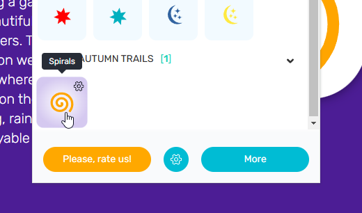 マウスカーソルに追順エフェクト効果をつけるChrome拡張機能 『Custom Cursor Trails』