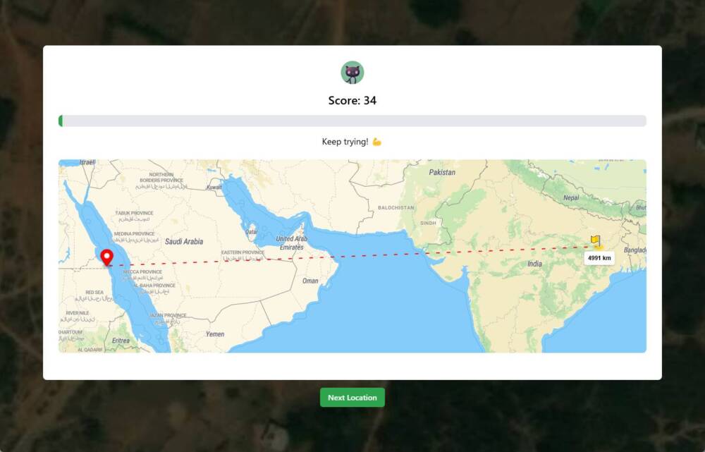 激ムズ!! 衛星写真から場所を当てるGeoGuessrみたいなゲーム 『EarthGuessr』