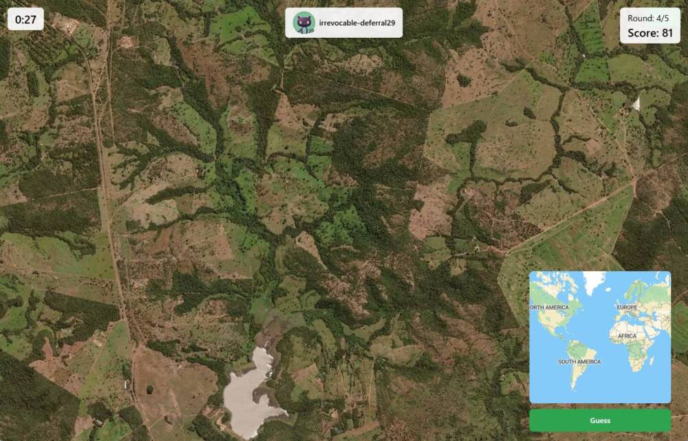 激ムズ!! 衛星写真から場所を当てるGeoGuessrみたいなゲーム 『EarthGuessr』