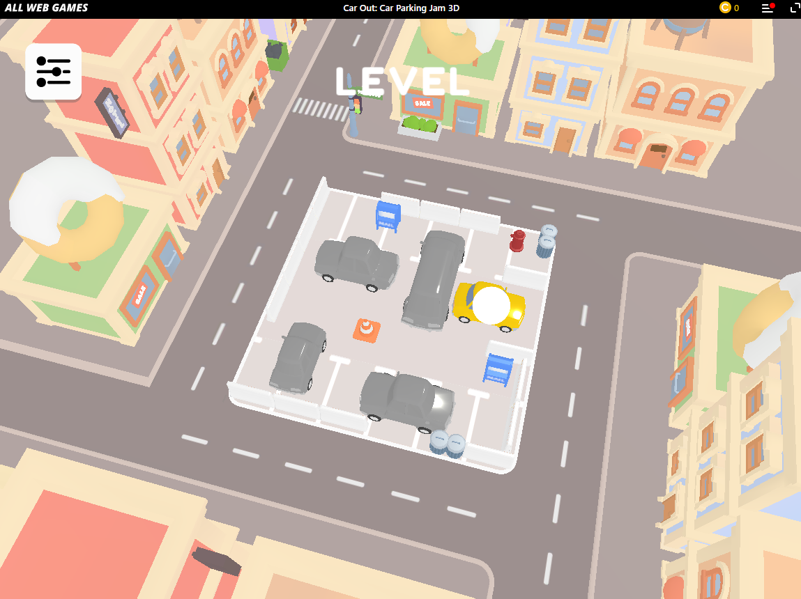 広告で見かけるパズルゲーム!! 駐車場から車を出していくゲームが遊べるWebゲーム 『Car Parking Jam 3D』