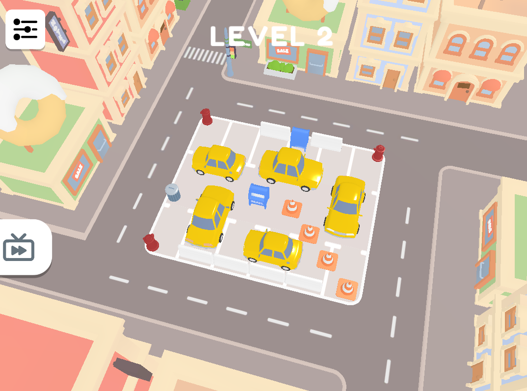 広告で見かけるパズルゲーム!! 駐車場から車を出していくゲームが遊べるWebゲーム 『Car Parking Jam 3D』