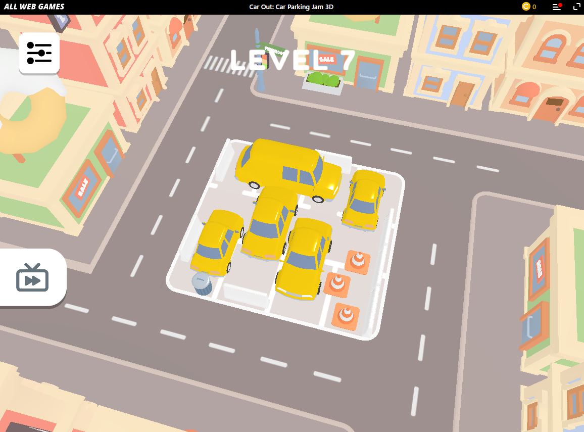 広告で見かけるパズルゲーム!! 駐車場から車を出していくゲームが遊べるWebゲーム 『Car Parking Jam 3D』