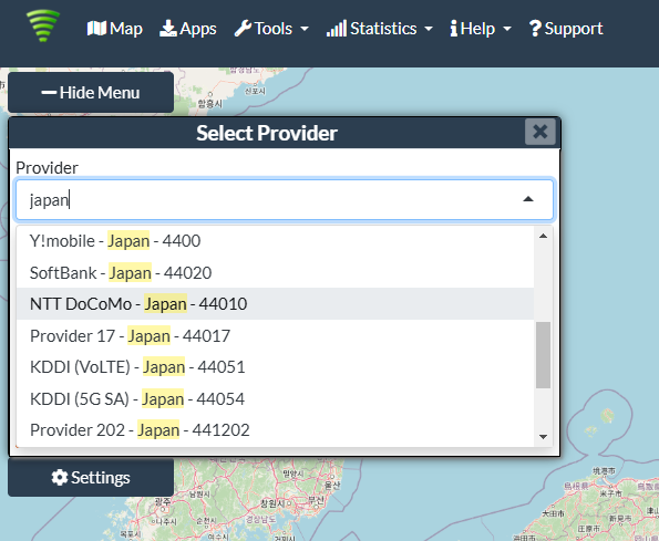 日本や世界の電波状況をマップで確認できるWebサービス 『Cellmapper』