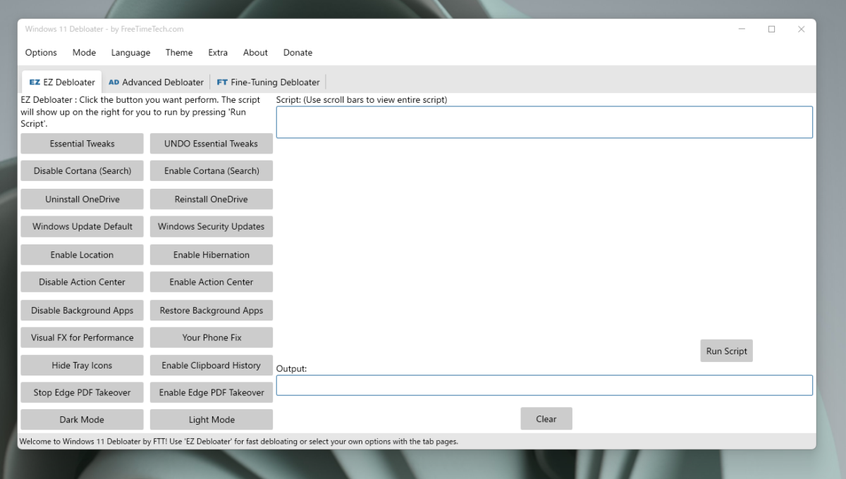 Windows11を高速化、カスタマイズできる上級者向けソフト 『Windows11 Debloater』