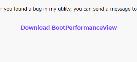 PC起動時間やブートに関する詳細情報を確認できるフリーソフト 『BootPerformanceView』
