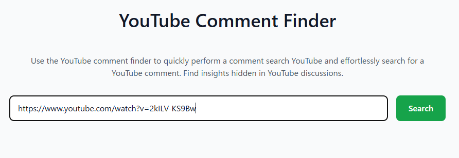 YouTube動画のコメントを簡単に検索できるWebサービス 『Free YouTube Comment Finder』