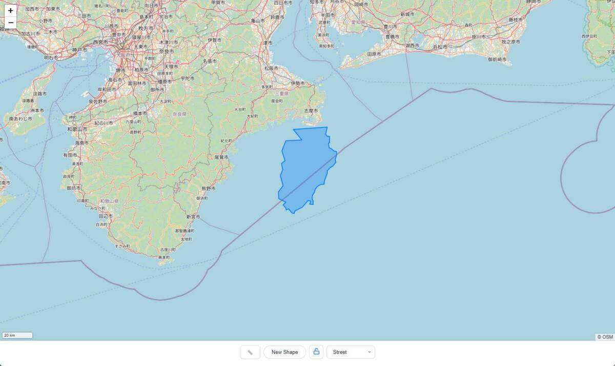 マップに描いて大きさを比較できるWebサービス 『GeoSize Compare Pro』