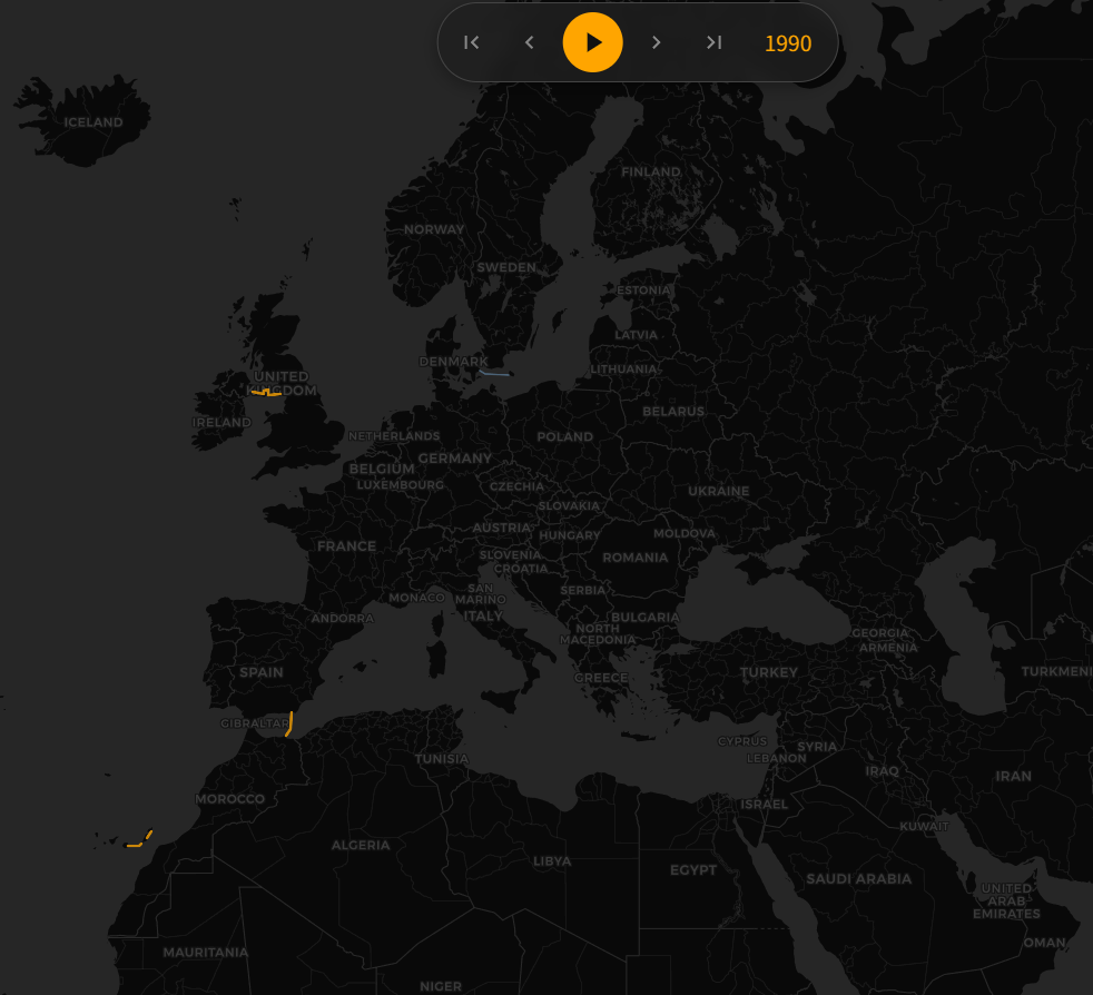 インターネットの歴史が分かる、海底ケーブルを年代ごとに見れるWebサービス 『Internet Infrastructure Map』