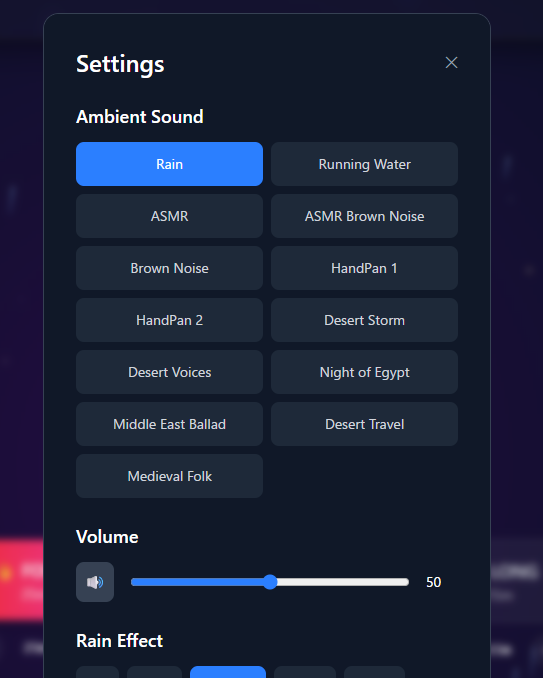 ポモドーロタイマーを活用して集中力を維持できる作業時に便利なWebサービス 『Rain Pomodoro』