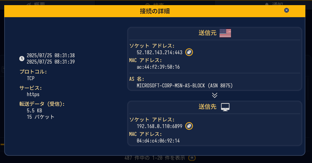 無料!! シンプルで使いやすいネットワーク監視ツール 『Sniffnet』