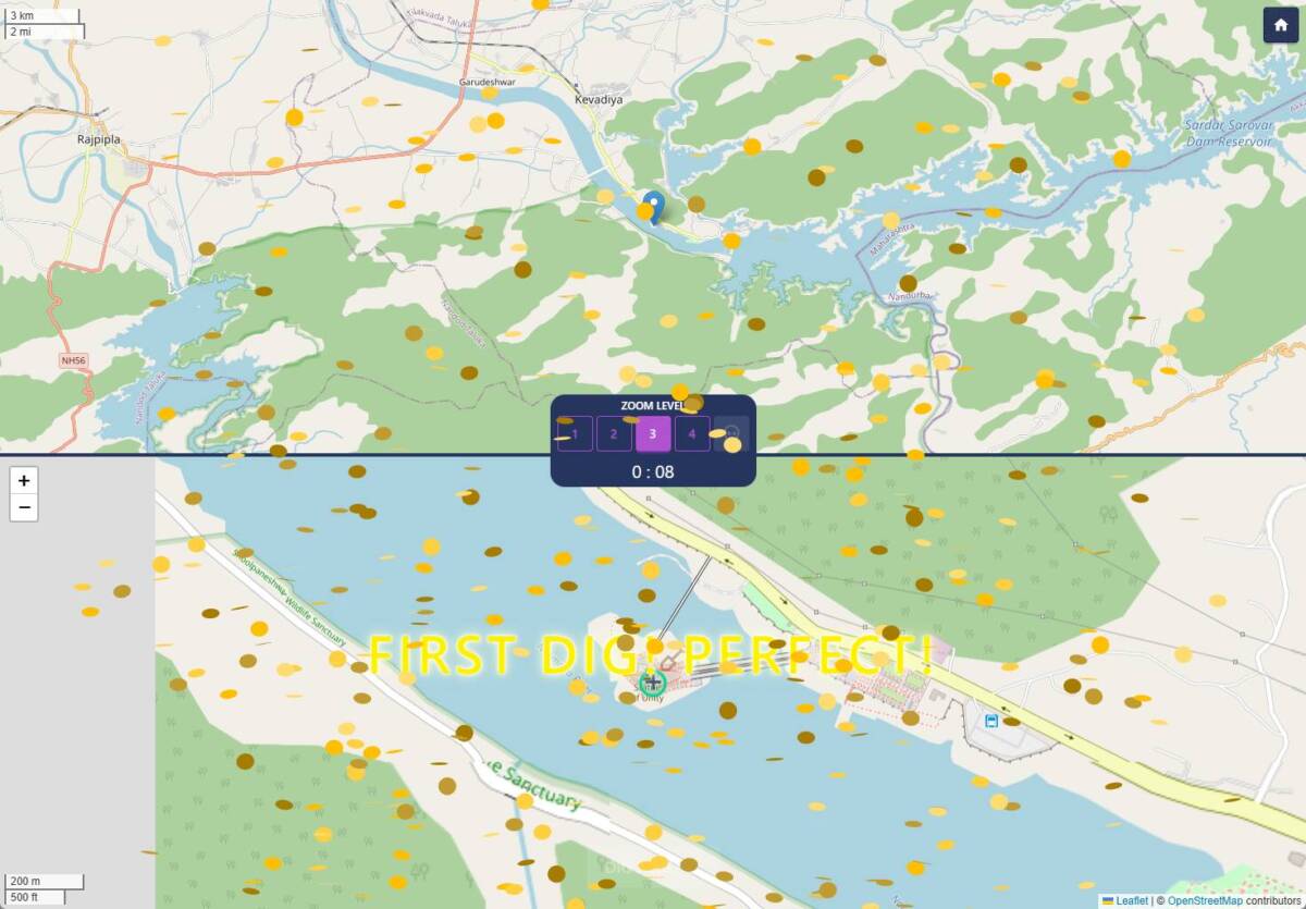 地図上で宝探しが楽しめるGeoGuessrみたいなWebゲーム 『Treasure Guessr』
