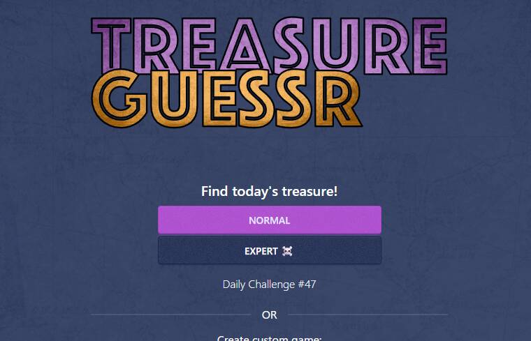 地図上で宝探しが楽しめるGeoGuessrみたいなWebゲーム 『Treasure Guessr』
