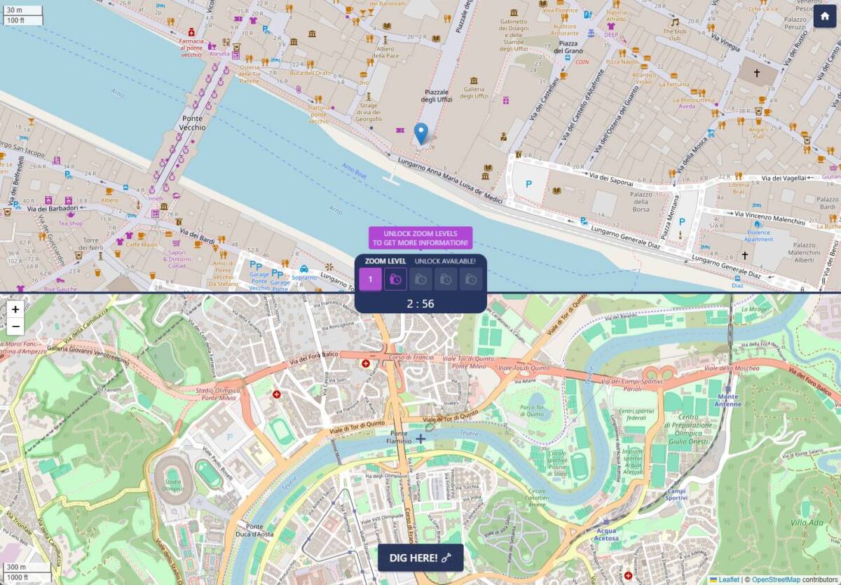 地図上で宝探しが楽しめるGeoGuessrみたいなWebゲーム 『Treasure Guessr』