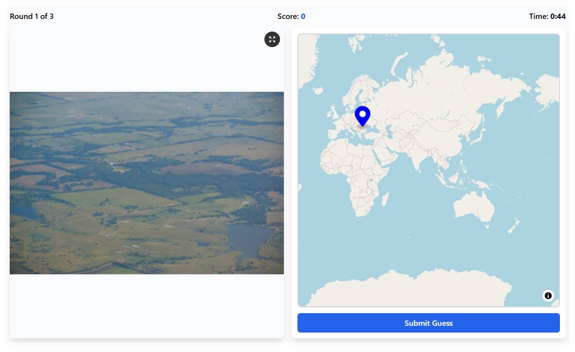 飛行機の窓からの景色で場所を当てるGeoGuessrみたいなゲーム 『Window Seat』