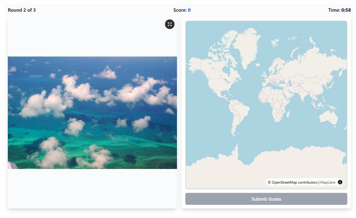 飛行機の窓からの景色で場所を当てるGeoGuessrみたいなゲーム 『Window Seat』