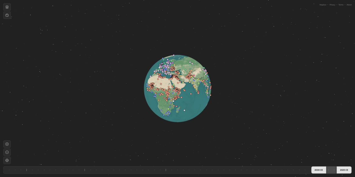 全国の歴史が一瞬でマスターできる次世代地球儀体験『Globe of History』