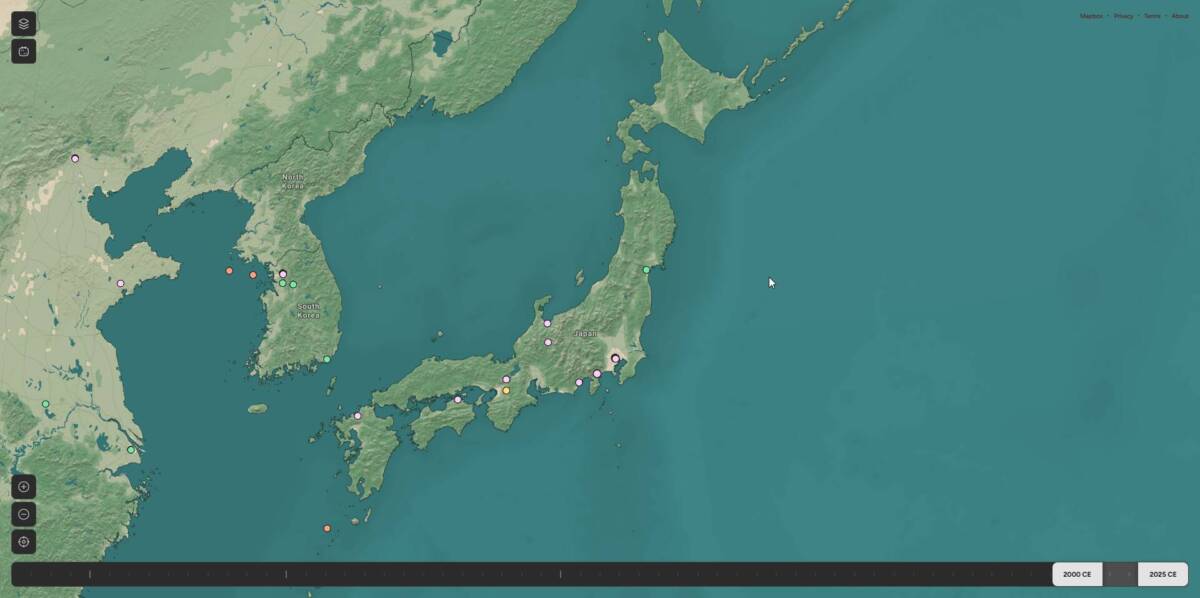 全国の歴史が一瞬でマスターできる次世代地球儀体験『Globe of History』