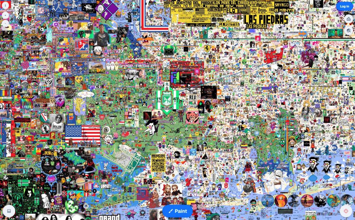 地球全体がお絵描きキャンパスになったWebサービス 『Wplace』