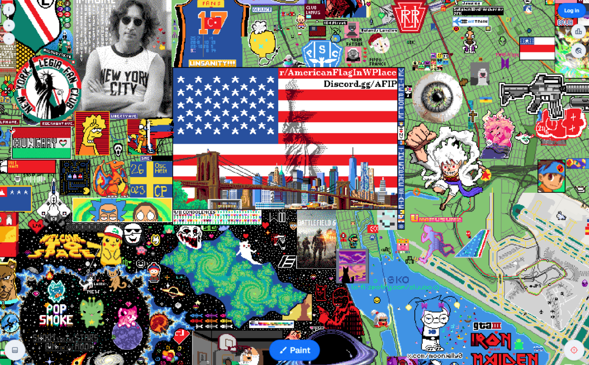 地球全体がお絵描きキャンパスになったWebサービス 『Wplace』