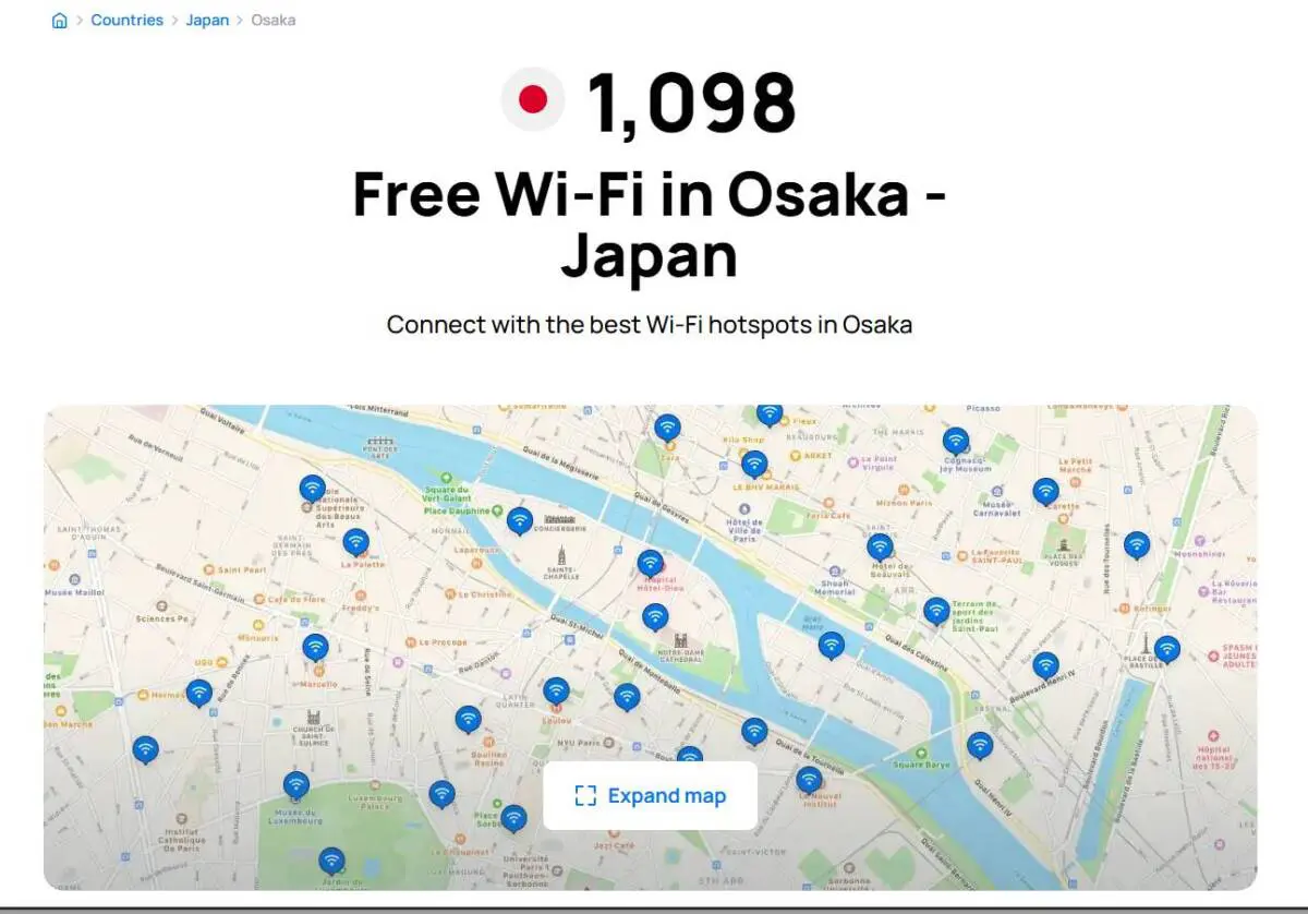 世界中の無料Wi-Fiスポットを一発検索できるWebサービス『WiFi Map』