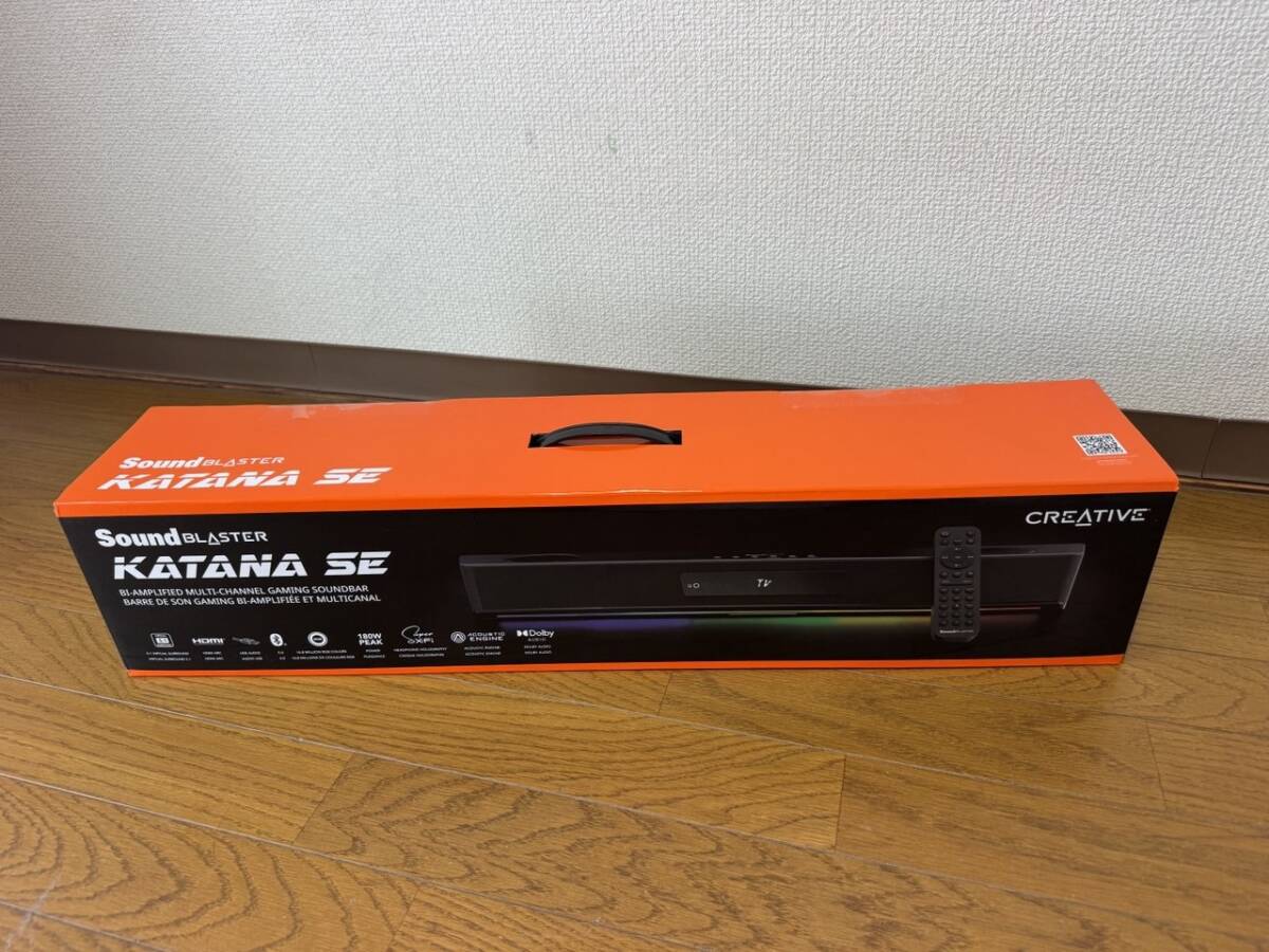 【開封レビュー】Sound Blaster Katana SE ワンボディで低音もしっかり鳴るデスク向けサウンドバー